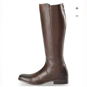 Frye Shoes Frye Melissa Stud Redwood Leather Back Zip Equestrian Riding Tall Knee High Boot Poshmark